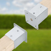 Bază de stâlp înșurubată 140x140 mm set de 2 buc.