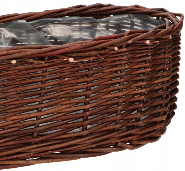 Set de 2 ghivece de răchită coș de flori coș de flori - 50 cm