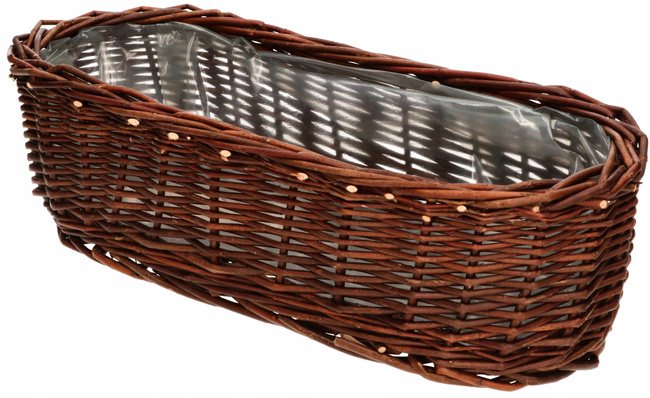 Set de 2 ghivece de răchită coș de flori coș de flori - 50 cm