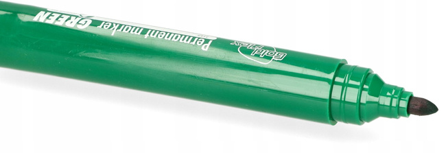 Marker permanent verde rezistent la apă - 12 buc.