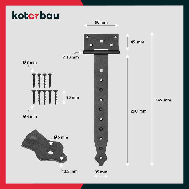 Balama arbour gazebo negru 300 mm