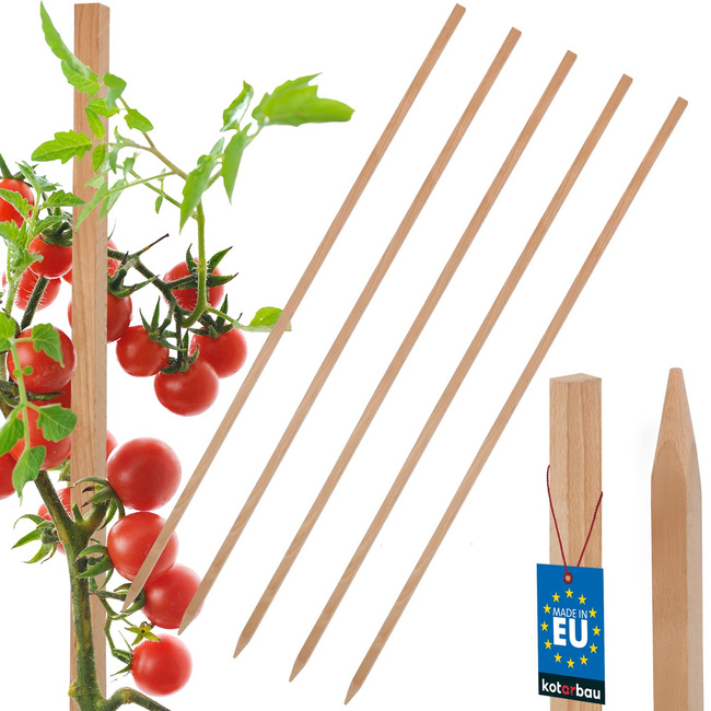 Tăruși de grădină din lemn pentru roșii legume 120 cm set de 5 buc.