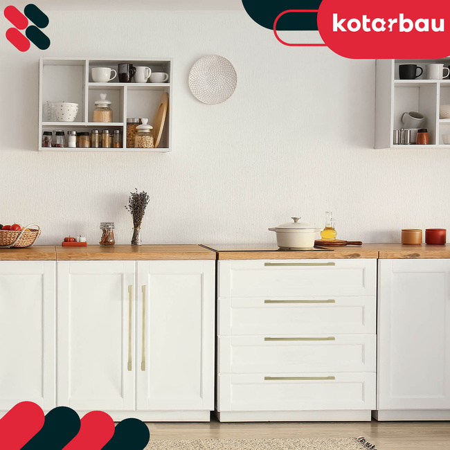 Mâner mobilier clasic modern aur mat 192 mm set de 6 buc.