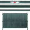 Panou de acoperire a gardului cu benzi verde 152 cm