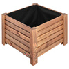 Ghiveci lemn ladă grădină pentru flori 38 cm – Culoare maro
