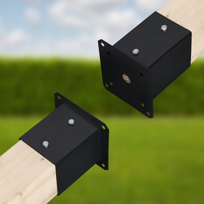 Suport de stâlp fixată cu șuruburi vopsită cu pulbere 100x100 mm