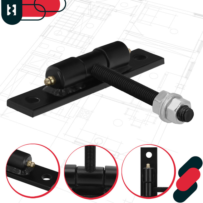 Balamale cu unsoare înșurubate negru fi 12 mm